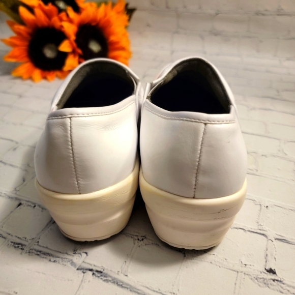 Spring Step White Leather Np Slip Clogs Size 9.5 - Picture 4 of 7
